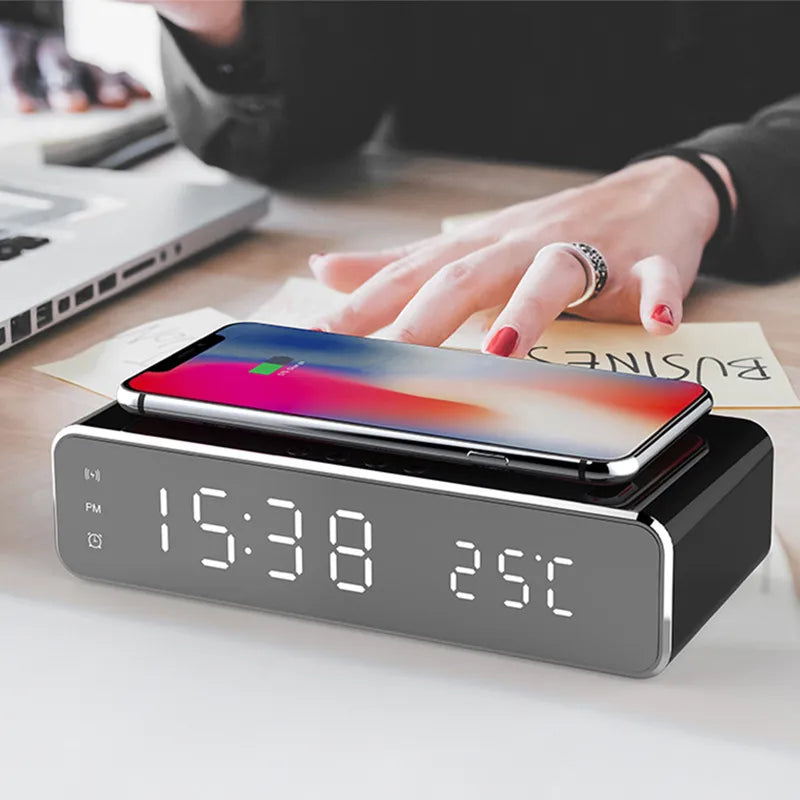 Wireless Charging Alarm Clock
